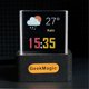 thumbnail image 2 of GeekMagic Crystal Cube Photo Display Holographic Desktop Smart Weather Station Digital Clock with GI, 2 of 5