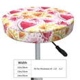 thumbnail image 4 of Honeii Watermelon Bar Stool Covers – Perfect Fit for 12" to 14" Round Stools, Crease-Resistant, Stretchy, Washable & Dustproof Seat Slipcovers-12 inch, 4 of 7