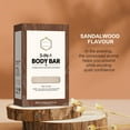 thumbnail image 3 of HYLLai Sandalwood Exfoliating Soap For Men - Moisturizing Soap Gentle Scrub with Argan Oil, Sulfate-Free, 140g, 3 of 3