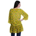 thumbnail image 4 of Moomaya Printed Georgette Beach Clothes For Women Short Shrug Cover Up Cardigan, 4 of 5