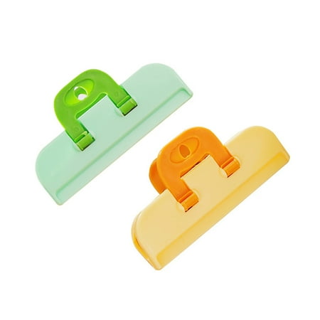 

2PCS Stay Fresh Plastic Bag Sealer Clips Sticks- Slide-on to Isolated Air and Dust Kitchen Food or Snacks Storage Clips Easy to Store Pets Food Chips and More
