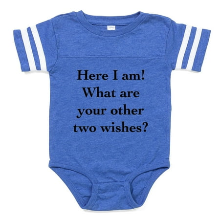 

CafePress - Here I Am - Cute Infant Baby Football Bodysuit