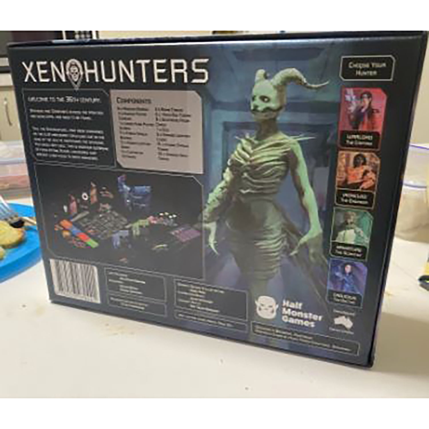 Xenohunters Sci-Fi Horror Game: Beyond the Outer Rim - Boardgame - Age 12+, 2-5 players, 60 Min Game Play. Half- Monster Games