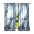 thumbnail image 6 of Yayeee Window Curtains Set of 2 for Living Room Light Filtering 63"x52", Abstract Marble Pattern, 6 of 7