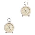 thumbnail image 3 of Reloj despertador Sidaley duradero y resistente cronometraje fiable diseño minimalista blanco lechoso 2piezas, 3 of 6
