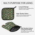 thumbnail image 3 of Yayeee Oven Mitts and Pot Holder Set of 2 Heat Resistant Kitchen Gloves Baking Hot Pad, Christmas Tree, 3 of 5