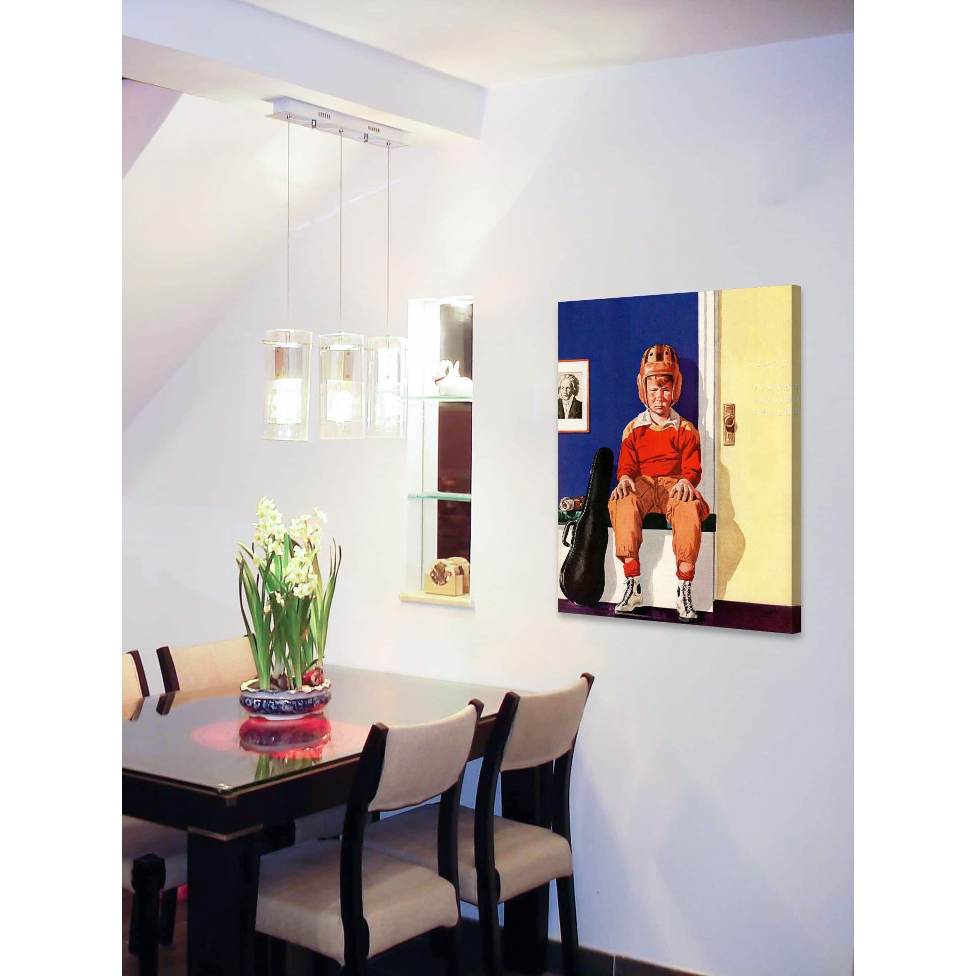 Marmont Hill Musical Sport by Lonie Bee Painting Print on Canvas