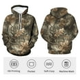 thumbnail image 6 of Rebaike Men's Camo Leaf Hoodie Realistic 3D Oak Leaves Camouflage Pullover Sweatshirt, 6 of 8