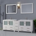 thumbnail image 3 of Vanity Art VA3036-84W 84 in. Double Sink Bathroom Vanity Set, White, 3 of 6