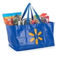 thumbnail image 5 of Walmart Jumbo Reusable Shopping Bag, Heavy-Duty Grocery Bag, Blue, 5 of 7