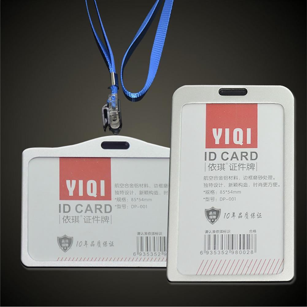 Waterproof Pvc Transparent Work Card Holder Employee Nurse Doctor Name Tag Id Badge Card Holder Office Supply