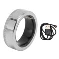 thumbnail image 1 of Bluetooth Smart Ring IP68 Waterproof Low Power Consumption Step Counter Fitness Tracker Size 8 (Inner Diameter 21.5mm/0.85in), 1 of 4
