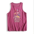 thumbnail image 5 of Pxxlle Casual Tank Tops for Women Cotton Sleeveless Crewneck Tank Top Trendy Floral Graphic Shirts Summer Beach Vacation Clothes Red XXL, 5 of 5