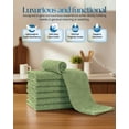 thumbnail image 3 of Utopia Towels Kitchen Bar Mops 16 x 19 Inches, 100% Cotton Super Absorbent Ribbed Bar Towels, Multi-Purpose Cleaning Towels for Home and Kitchen Bars 12 Pack Sage Green, 3 of 9