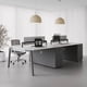 thumbnail image 3 of Wood Studio Office Desk Double Executive Drawers Standing Multifunction Ideas Desk Tables Design Biurko Komputerowe Furniture My Lux Decor Round, 3 of 22