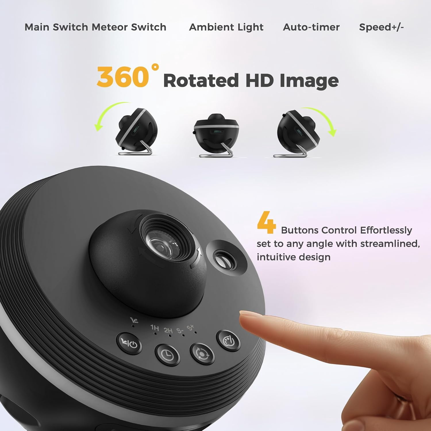 Galaxy Projector, 13 Film Discs Star Projector Night Light, Home Planetarium Space Northern Lights Ceiling Starry Sky Light, 360° Rotating with Timer, Gift for Kid Adult Bedroom