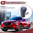thumbnail image 2 of Cubierta de pomo de cambio de marcha antideslizante Unique Bargains para Mazda CX-5 2013-2014, protector de manija de cambio azul de cuero sintético, 2 of 7