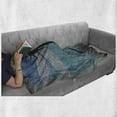 thumbnail image 6 of Dragonfly Soft Flannel Fleece Throw Blanket, Grunge Vintage Old Backdrop and Dragonfly Bug Ombre Image, Cozy Plush for Indoor and Outdoor Use, 50" x 60", Turquoise Dark Blue, by Ambesonne, 6 of 6
