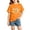 Orange, variant on HGIEYS Girls Short Sleeve Tee Shirts Kids Summer Crewneck Tops 8-10 Years