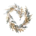 thumbnail image 2 of Fiudx Ofertas del día Festividades navideñas Adornos decorativos para colgar en la puerta Agujas de escarcha que caen Bolas galvanizadas doradas para colgar en la puerta Anillo de ratán Coronas navid, 2 of 6