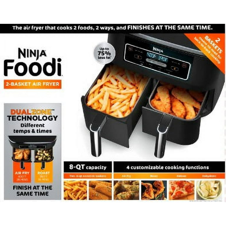 Ninja Foodi 6-in-1 8-Quart 2-Basket Air Fryer Review: Dual Cooking at Its  Finest