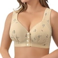 thumbnail image 3 of Front Bra For Women Large Size No Ring Gathering Anti Sagging Fixed Cup Vest Style Bra Cover, 3 of 7