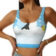thumbnail image 2 of Picia Collie in Bathtub Sports Bra for Women,Padded Strappy Sports Bras Medium Support Yoga Bra with Removable Cups,Running Yoga Bra-, 2 of 9