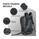 thumbnail image 4 of Mochila viaje 40L color negro diseño rayas, 4 of 5
