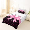 thumbnail image 5 of Erosebridal Pink Bowknot Girls Twin Sheet Sets,Cartoon Hear Print Bedding For Kids 3-Piece, 5 of 6