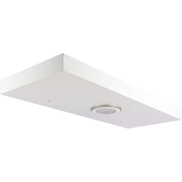 kieragrace Stockholm Aberg Floating Shelf w/ LED Light – White, 24-Inch, Matte Finish
