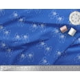 thumbnail image 2 of Soimoi Blue Cotton Voile Fabric Bow & Dots Print Fabric by the Yard 42 Inch Wide, 2 of 3