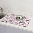 thumbnail image 6 of Xecao Pineapple Flamingo patten Microfiber Dish Drying Mat,Absorbent Dish Drainer Kitchen Counter,Super Absorbent Dish Drying Pads 18×24 Inch, 6 of 7