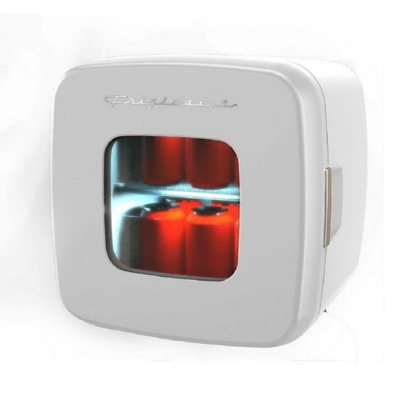 Restored Frigidaire Retro 12 Can 9-Liters Mini Fridge/Skincare Cooler White EFMIS351-WHITE-6COM (Refurbished)