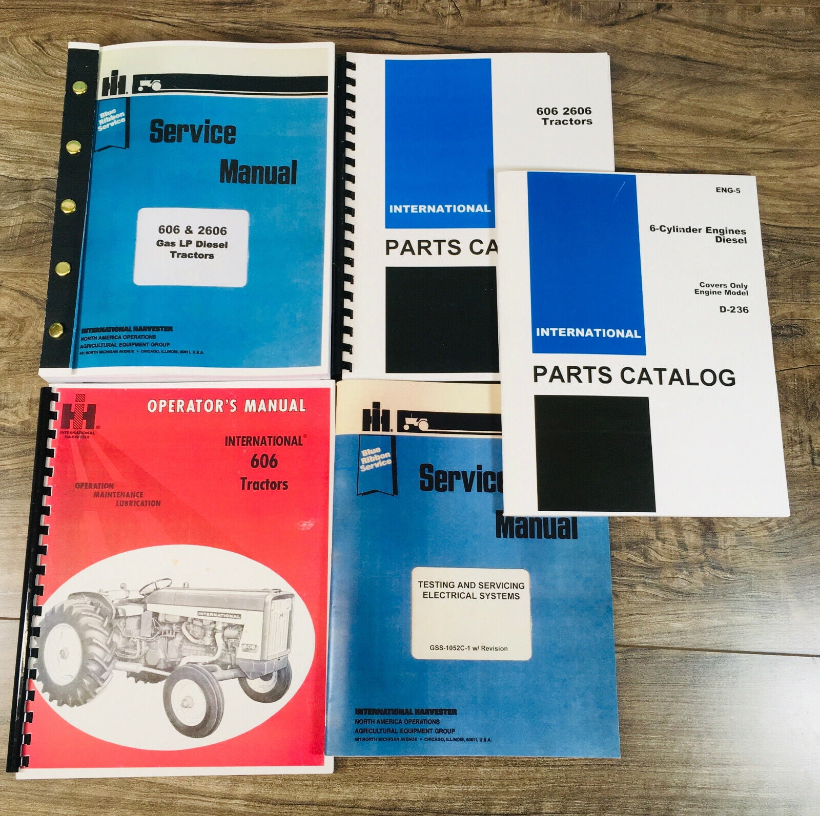 FARMALL INTERNATIONAL 606 DIESEL TRACTOR SERVICE PARTS OPERATORS MANUAL(02)