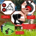 thumbnail image 4 of Weed Trimmer Support Wheel Adjustable Lawn Mower Auxiliary Wheels User-Friendly Weed 26-28mm Portable Reusable String Trimmer Wheel Weed Trimmer Grass Cutter Gas String Trimmer, 4 of 8