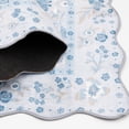thumbnail image 5 of Mainstays Blue Persian Faux Fur Scalloped Indoor Area Rug, 4'x5'6", 5 of 8