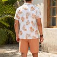 thumbnail image 6 of JFOPQVSM European and Men's Printed Casual Sports Short Sleeved Shirt Shorts Set Mens Matching Sets Summer, 6 of 9