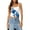 Blue, variant on Musuos Women Slim Fit Crop Camisoles Floral Print Spaghetti Strap Backless Tank Tops Summer Vests Streetwear