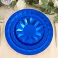 thumbnail image 6 of Balsa Circle 25 Royal Blue Geometric Round 12" Metallic Disposable Dinner Salad Paper Plates Party Events, 6 of 7