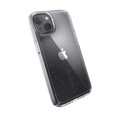 thumbnail image 1 of Funda de teléfono Speck MagSafe para iPhone 13 de 6.1 pulgadas, transparente y platino, 1 of 9