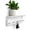 White, variant on Wall Mounted Coat Rack with Shelf, 18 Inch Solid Wood Peg Rail with 5 Hooks for Entryway, Bathroom or Bedroom (Pink)
