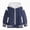 L101-Dark Blue, variant on Kids Baseball Jackets Boys and Girls Fit Varsity Jacket Hooded Button Casual Lightweight Plain Cardigan School Coat(L101-Hot Pink,1-2 Y)