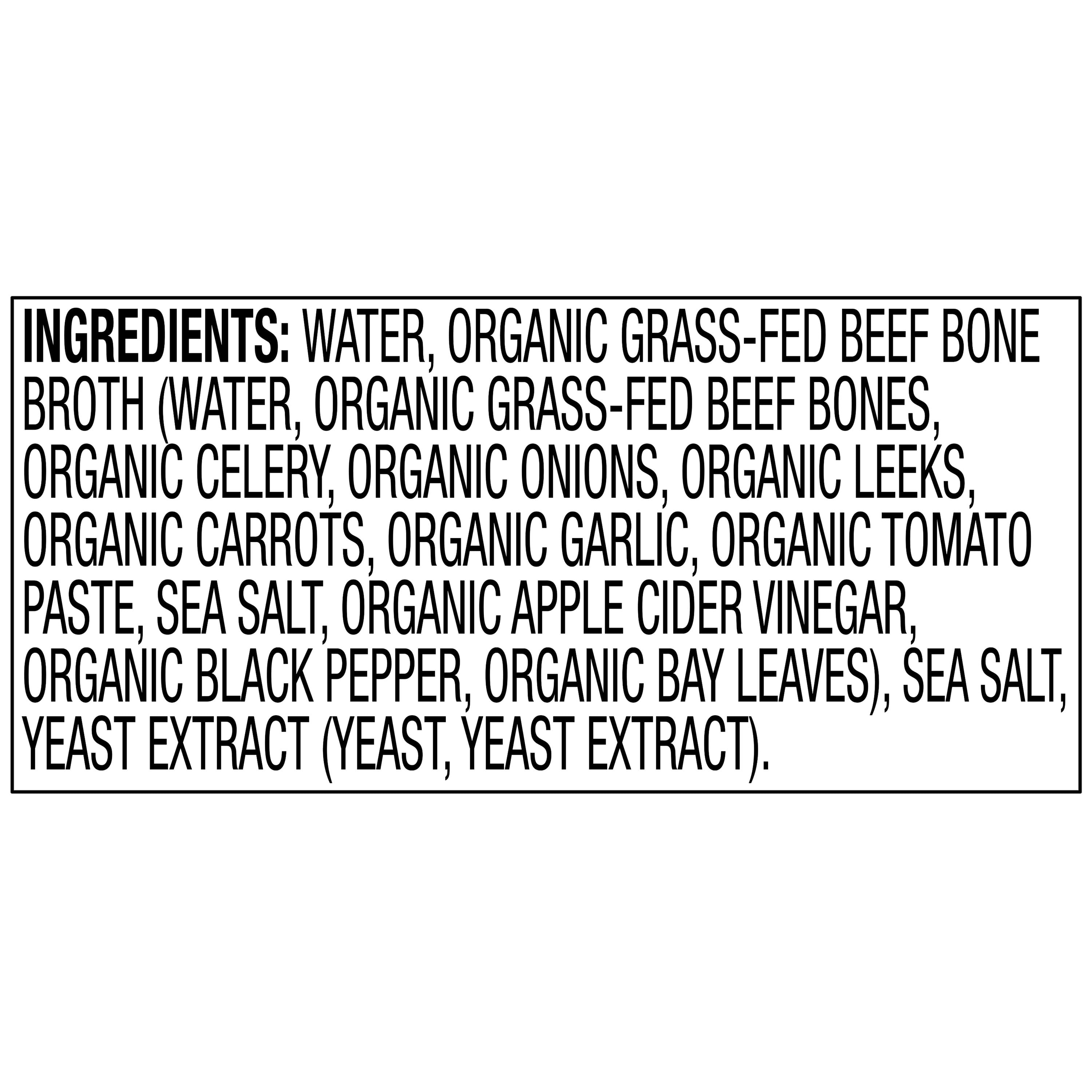 bettergoods Organic Grass Fed Beef Bone Broth, 16.9 oz Carton