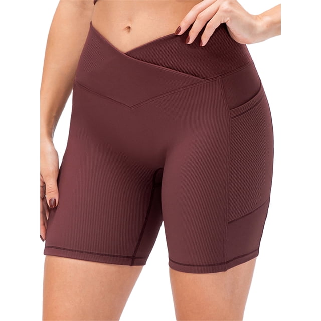 Lucakuins Leggings de yoga para mujer Fitness Running Gym Shorts Solid Sports Active Pants Lucakuins moda