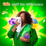 Gain Plus Liquid Laundry Detergent, Now with Odor Defense + OXI, Moonlight Breeze Scent, 99 fl oz, 75 Loads