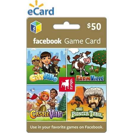 Zynga Facebook $50 eGift Card (Email Delivery)
