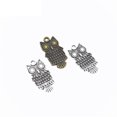 thumbnail image 3 of 20 Piezas De Bronce De Aleación De Plata Búho Forma Colgantes Para La Fabricación De Joyas Baoblaze Colgante de joyería de moda, 3 of 8