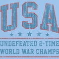 thumbnail image 3 of CafePress - USA World War Champs T Shirt - Men's Classic Graphic T-Shirt, 3 of 4