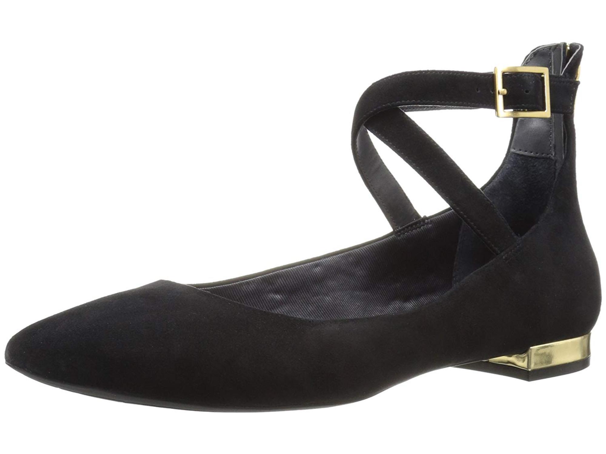 rockport ankle strap flats