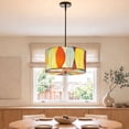 thumbnail image 2 of Eangee Home Design Drum Pendant 18 Inch, Shade Made Of Cocoa Leaves, 18x18x10 Inches, 2 of 8